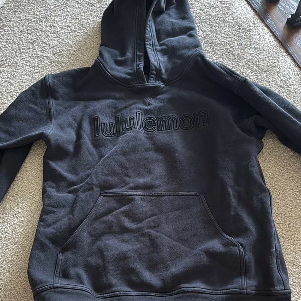 lululemon athletica Black Sweater with Tonal Design